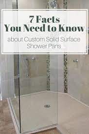 Custom Solid Surface Shower Pans
