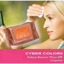 cyber colors makeup remover wipes