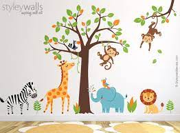 Safari Wall Decal Jungle Animals Wall