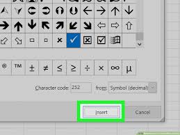 how to insert a check mark in excel 5