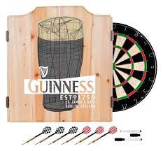 guinness dart cabinet set with darts