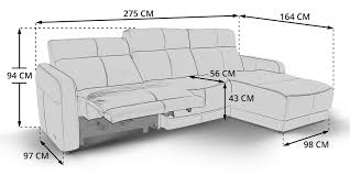 Elektrisches funktionstüchtiges ausfahrbares 3er sofa mit stauraum zu verschenken. Ecksofa Ledersofa Grau Elektrisch Verstellbar Nella Moebella24