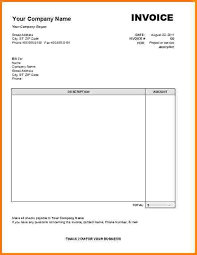 Receipt For Services Rendered Invoice Template Word