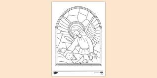 Free Stained Glass Window Colouring