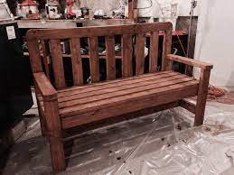 Diy $20 x leg wooden garden bench: 14 Free Bench Plans For The Beginner And Beyond