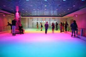You Can Go Ice Skating On A Neon Rink