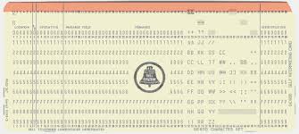 Image result for programs written on punch cards