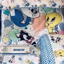 Vtg Baby Looney Tunes 16pc Nursery Set