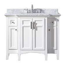 D bath vanity in sequoia with granite vanity top in black (1407) home decorators collection 37 in. Home Decorators Collection Sassy 42 Inch W X 22 Inch D Vanity In White With Marble Vanity The Home Depot Canada