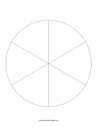 Pie Chart Template 6 Slices