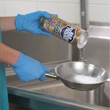 how to clean stainless steel pans step