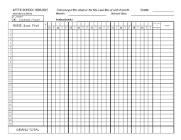 Class Attendance Sheets Download As Excel Cakepins Com