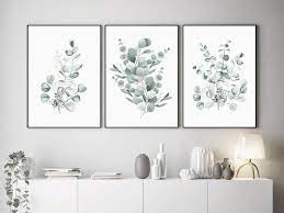 Eucalyptus Wall Art Set Of 3 Prints
