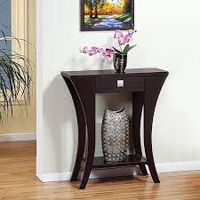 narrow console tables with storage foter