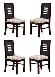 solid sheesham wood dining chair set of