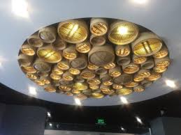 Unique Ceiling Light Made With Dim Sum Baskets Picture Of Baoz Dimsum Restaurant Ho Chi Minh City Tripadvisor