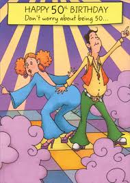 Let's go hang out with a. Man And Woman Disco Dancing Funny Humorous 50th Fiftieth Birthday Card 735882710234 Ebay