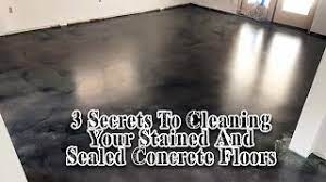 stained concrete floor cleaner you