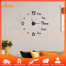 Ideas 3d Diy Creative Large Wall Clock