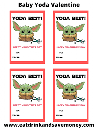 Download and print as many as you need. Free Baby Yoda Valentine S Day Printables Eat Drink And Save Money