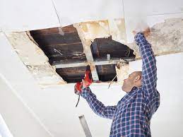 how to re water damage in a ceiling