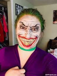 lady joker halloween makeup tutorial