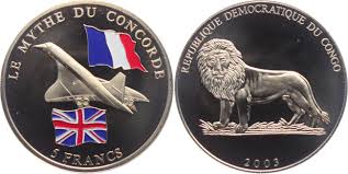 kongo 5 francs 2003 concorde