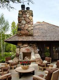 Outdoor Stone Fireplaces Atticmag