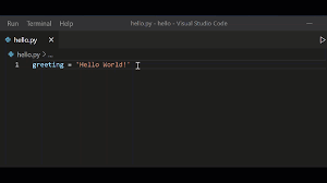 editing python code in visual studio code