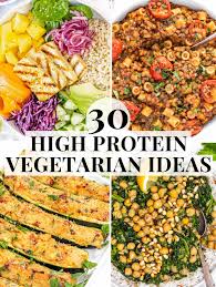 30 high protein vegetarian meals the