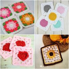 25 Free Crochet Granny Square Patterns