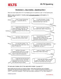 worksheet say it better speaking part english ielts worksheet 1 say it better speaking part 1