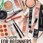 basic makeup kit for beginners on a