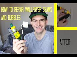 repair wallpaper seams fix bubbles