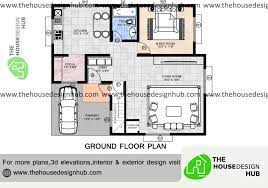 1 Bhk House Plan In 960 Sq Ft