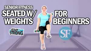 seated workout with weights for seniors