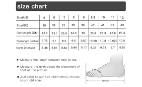 36 Matter Of Fact High Heels Size Chart