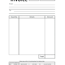 Blank Invoice Template Hostingpremium Co