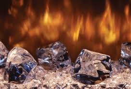 Modern Flames Large Glacier Diamond
