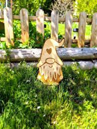 Garden Gnome Wooden Garden Gnome Beech