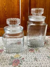 Glass Jar Clear Glass Canister With Lid