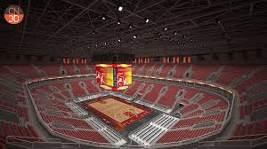 3d model basketball arena v2 interior