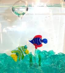6 Floating Glass Bubble Fish 6 Glass
