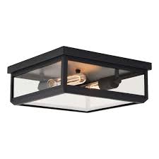 Vaxcel Kinzie Black Outdoor Square