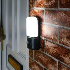 outdoor battery security wall light