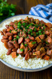 red beans and rice recipe dinner at