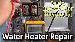 rv water heater not fully heating on