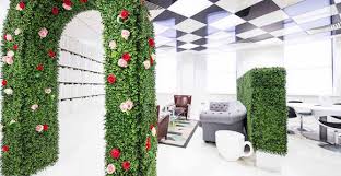 alice in wonderland themed office space