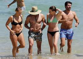 The australian actor and tv presenter, who played angelo rossetta in the aussie soap from 2007 until last year and also fronts the x factor, was rushed to hospital after receiving a shock in his sydney apartment. Home And Away Star Luke Jacobz Hits The Beach With Female Pals After Postponing Wedding Due To Covid Daily Mail Online