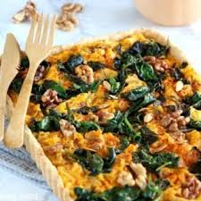 pumpkin spinach and goat cheese quiche